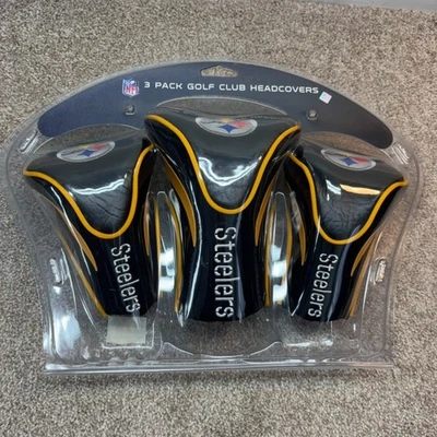 Team Golf NFL Pittsburgh Steelers Contour Golf Club Headcovers 3-Pack - Image 1 of 4