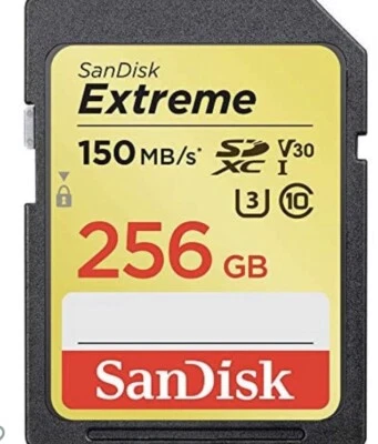 Genuine SanDisk 256GB Extreme PRO SDXC UHS-I V30 4K Class 10 - Image 1 of 3