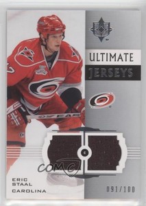 2007-08 Ultimate Collection Ultimate Jerseys /100 Eric Staal #UJ-ES
