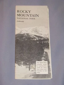 Vintage 1959 Reiseprospekt Rocky Mountain Nationalpark Colorado - Bild 1 von 8