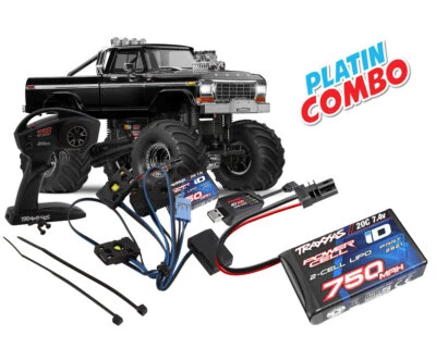 Traxxas TRX-4MT Ford F150 Monster Truck schwarz Platin Combo TRX98044-1-BLK-P... - Bild 1 von 4