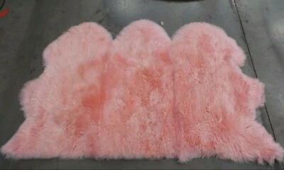 SOLID PINK 3' X 5' Back Stain Rug, Reduced Price 1172612601 SHS121L-3 - Image 1 of 4