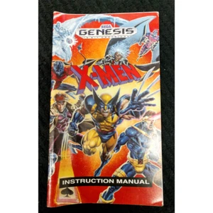X-Men (Sega Genesis) solo manual (sin juego/arte de portada/estuche) - sin seguimiento - Imagen 1 de 2