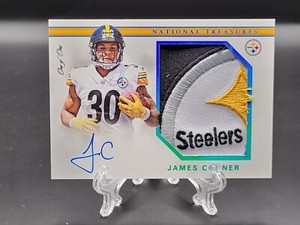 2017 National Treasures James Conner 1/1 ONE OF ONE Crazy Patch Rookie Autograph