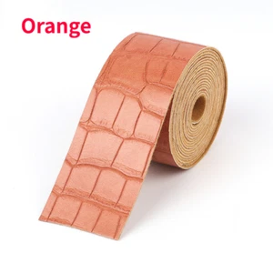 2 Meters DIY Faux Crozzling Leather Edging Binding Tape Ribbon Trim Retro Craft - Picture 1 of 18