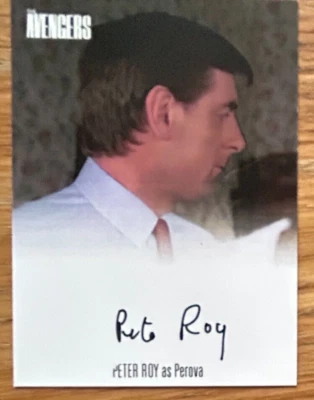 AVENGERS COMPLETE COLLECTION SERIES 3: AUTOGRAPH CARD: PETER ROY AVPR2 XX/50 - Image 1 of 2