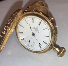 Antique Elgin 14k Gold Pocket Watch Grade 101 6s 11j Hunting