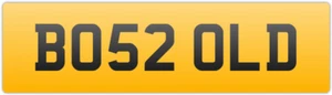 πͺ BOSS TOO OLD FUNNY CHEEKY RUDE OAP PRIVATE REGISTRATION NUMBER PLATE BO52 OLD - Picture 1 of 4