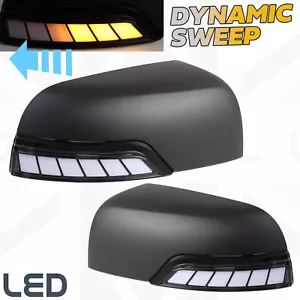 Indicadores dinámicos LED y cubiertas de espejos retrovisores en negro mate para Ford Ranger T7 2016-19 - Imagen 1 de 9