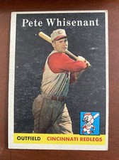 1958 Topps #466  Pete Whisenant Cincinnati Redlegs / Reds VG-EX