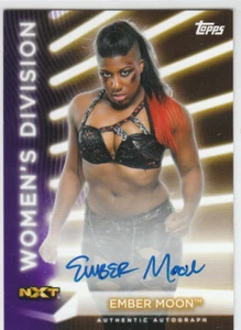 EMBER MOON 2021 Topps WWE WOMEN'S DIVISION AUTOGRAPH #42/99 CARD #A-EM  - Picture 1 of 2
