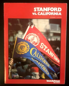 1979 California Cal Bears - Stanford Big Game Program JOE ROSE Margerum ELWAY - Foto 1 di 8