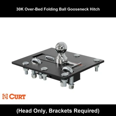 CURT Gooseneck Hitch for 1999-2006 Chevrolet Silverado 1500, Folding Ball - Image 1 of 4