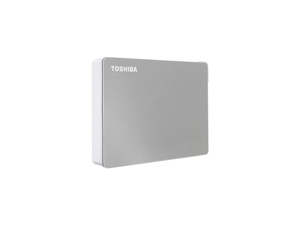 Toshiba 4TB Silver External Hard Drive USB C USB 3.0 Compatible for PC Mac Ta... - Image 1 of 4
