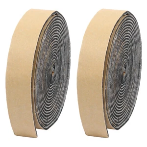 2Pcs Black Butyl Rope Sealing Strip Window Soundproof Seal Strip - Picture 1 of 12