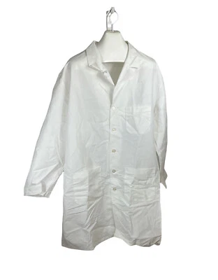 Vintage Red Kap White Over Shirt Long Size 3XL Button Up Free US Shipping - Image 1 of 4