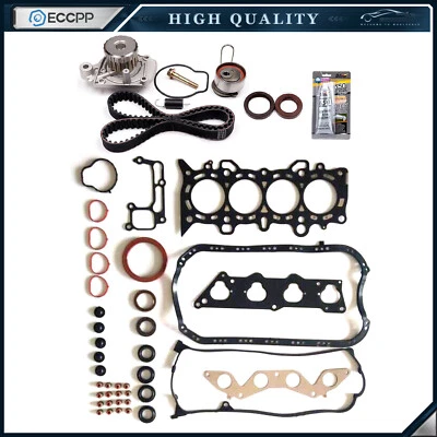 For 2001-2005 Honda Civic 1.7L Timing Belt Kit Water Pump Head Gasket Set - Image 1 of 4