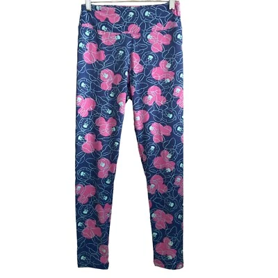 Leggings LuLaRoe Disney Minnie Mouse para mujer talla única azul rosa Foto 1 de 4