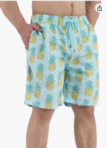 SMONTY Mens Swim Shorts Quick Dry 7 “ Beach Trunks Bathing Men Swimsuit Medium - Picture 1 of 7