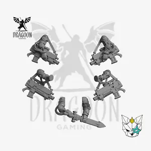 Space Knight Bionic Arm Conversion Bits For 28mm Prime Sci-fi Marines - Picture 1 of 1