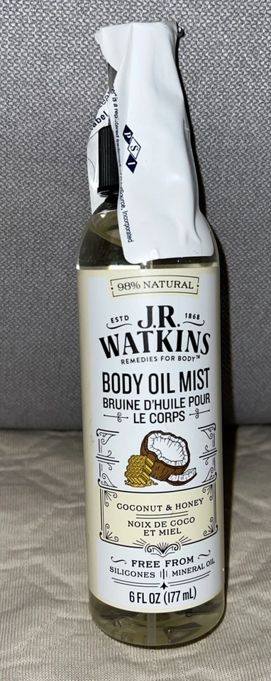Vaporizador de aceite corporal hidratante natural JR Watkins, coco y miel Foto 1 de 1