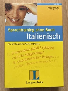 Langenscheidt Sprachtraining Ohne Buch. Italienisch - Selten mit Kassetten - Bild 1 von 4