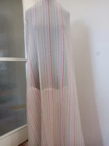 Regenbogenfarbiges Baumwoll-Chiffon, Gestreift, Kupon  - Bild 1 von 3