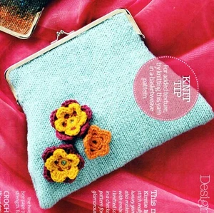 ~ Pull-Out Knitting Pattern For Pretty Little Clasp-Fastening Clutch Bags ~ - Picture 1 of 3