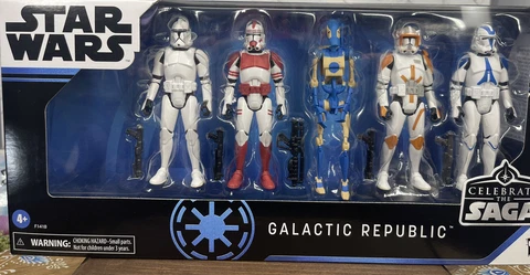 Star Wars 3.75 Action Figure Battlepack Galactic Republic Celebrate The Saga Set Cover