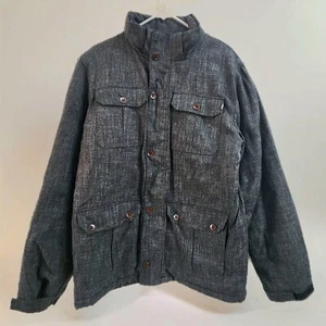Vans Mens Coat Insulated Winter Cargo Jacket Gray Cold Weather Off The Wall Sz M - Picture 1 of 9