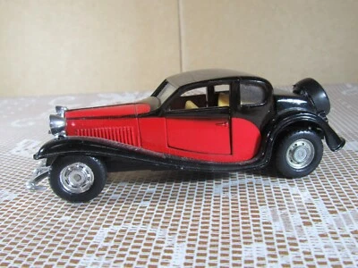 A183 Giocattolo Attrito Bugatti Tipo 50 Rosso E Nera 1930 Macchina A Sport 1:43 - Immagine 1 di 4