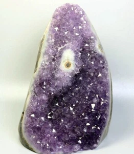 Cristallo di quarzo ametista naturale 2,57 libbre grappolo pietra geode esemplare minerale - Foto 1 di 20