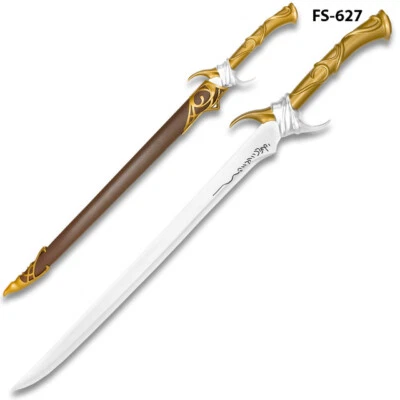 Twinkle Replica Metal Sword with Brown Hardwood Leather Scabbard - Image 1 of 4