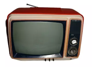 Rare Vintage 1975 GE Portable 12" TV - Red, White, and Blue - Bicentennial - Picture 1 of 8