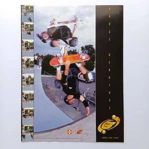 1997 Bones Bearings Skateboard Jason Ellis Chris Borst Werbeanzeige Advertising - Picture 1 of 1