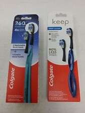 2 Colgate Manual Toothbrush Starter Kit 2 Replaceable Brush Head Each