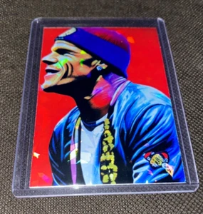 The Red Hot Chili Peppers Custom Flea Holographic Foil Refractor Trading Card - Picture 1 of 4