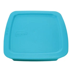 Pyrex C-222-PC 1132631 2qt Turquoise Easy Grab Lid - Picture 1 of 6