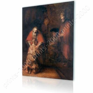 Prodigal Son by Rembrandt | Ready to Hang Canvas | Wall art print oil painting - Picture 1 of 6