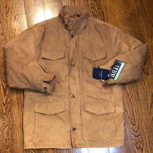 ROUNDTREE & YORKE Men’s Insulated Barn Jacket w Sueded Texture Sz Medium NWT - Picture 1 of 6