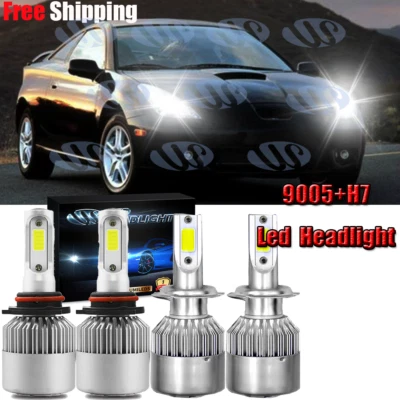 Para Toyota Celica GT 2005-2003 - 4x 6000K 9005 H7 Faros LED Bombillas Foto 1 de 4