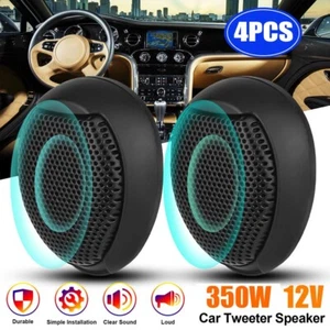 4x Universal Car Stereo Speaker Audio Dome Tweeter 4Ω Super Power Loud 12V 350W - Picture 1 of 10