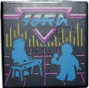 Lego Tile 2x2 con Groove BeatBit Cubierta de Álbum Tecladista y Cantante - Imagen 1 de 1