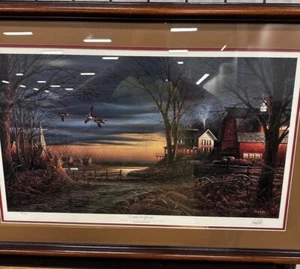 Terry Redlin "Country Neighbors" limitierter Druck S/N gerahmt - Bild 1 von 5