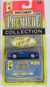 Matchbox 1997 Premiere Convertible Collection Series 12 Mustang Mach III Blue - Picture 1 of 4
