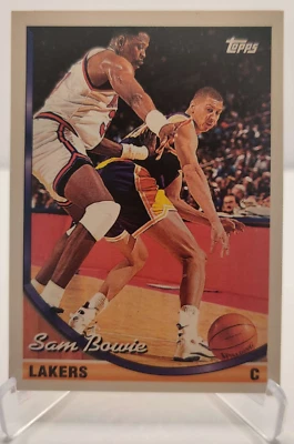 1993-94 Topps #318 Sam Bowie Los Angeles Lakers basketball card - Image 1 of 2