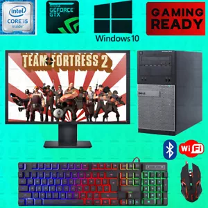 TeamFortress Gaming Dell i5 Desktop PC Computer SSD Nvidia GTX 750 Ti Win10 8GB - Picture 1 of 7