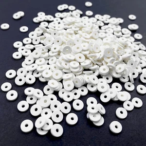 2000Pcs Heishi Vinyl Beads Polymer Clay Beads Flat round Spacer Beads for Making - Picture 1 of 12