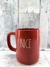 New Rae Dunn Holiday Christmas Ll "Naughty Nice" Red Double Sided Mug By Magenta