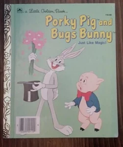 A Little Golden Book - Porky Pig and Bugs Bunny 1976 Vintage - Picture 1 of 7